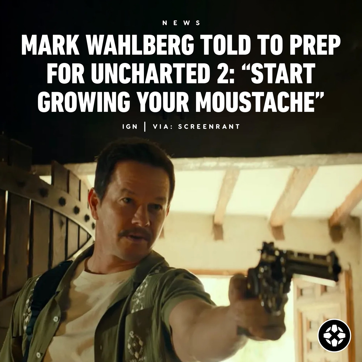 Mark Wahlberg To Grow Moustache For Uncharted 2 Role